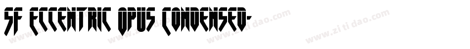 SF Eccentric Opus Condensed字体转换